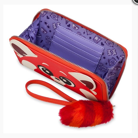 Loungefly women’s Disney Mei Lee Turning Red Panda Zip-Around Wallet - Picture 2 of 16
